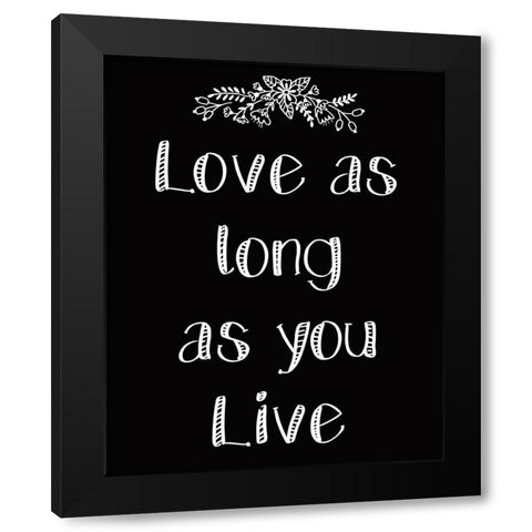As Much 2 Black Modern Wood Framed Art Print with Double Matting by Kimberly, Allen