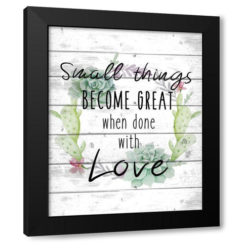 Small Things A Black Modern Wood Framed Art Print by Kimberly, Allen