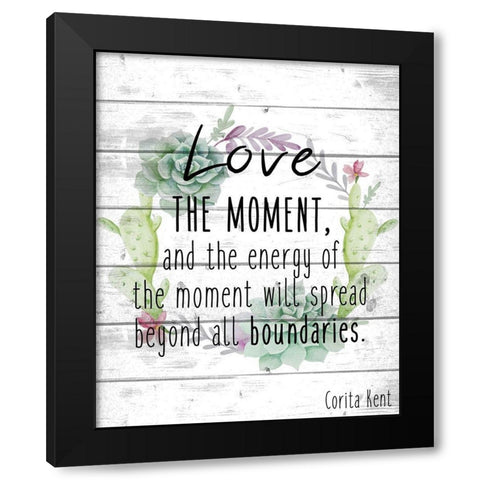 Small Things B Black Modern Wood Framed Art Print by Kimberly, Allen