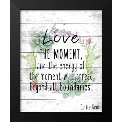 Small Things B Black Modern Wood Framed Art Print by Kimberly, Allen