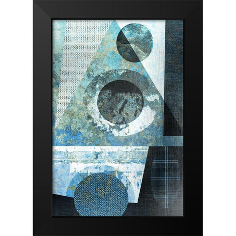 Abstract No. 10 Black Modern Wood Framed Art Print by Allen, Kimberly