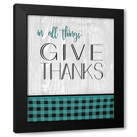 In All Things Black Modern Wood Framed Art Print with Double Matting by Kimberly, Allen