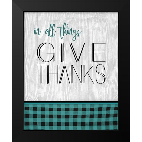 In All Things Black Modern Wood Framed Art Print by Kimberly, Allen