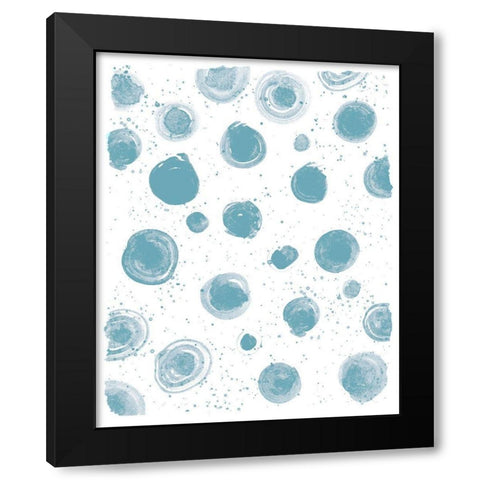 Seaside Pattern 1 Black Modern Wood Framed Art Print with Double Matting by Kimberly, Allen