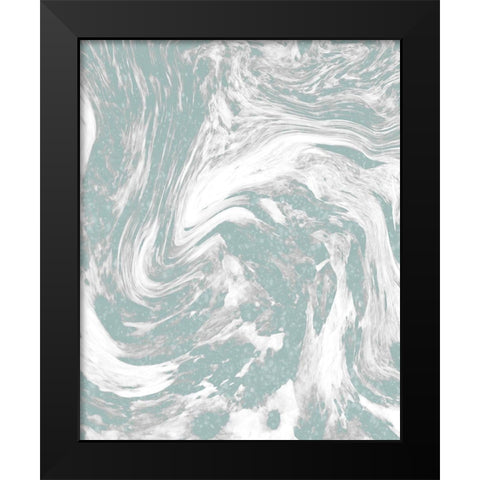 Sparkle Marble 1 Black Modern Wood Framed Art Print by Kimberly, Allen