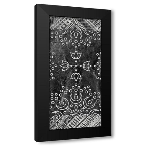 Patterned B  Black Modern Wood Framed Art Print by Kimberly, Allen