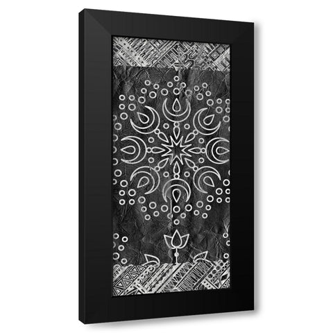 Patterned C Black Modern Wood Framed Art Print with Double Matting by Kimberly, Allen