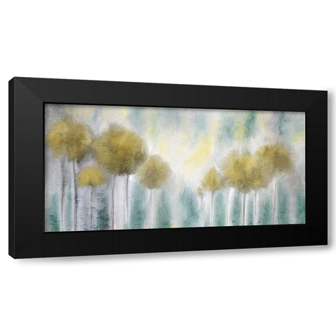 Yellow Grove Black Modern Wood Framed Art Print with Double Matting by Kimberly, Allen