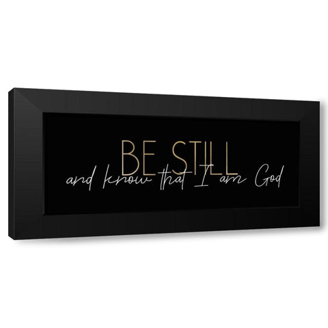 Be Still 1 Black Modern Wood Framed Art Print with Double Matting by Kimberly, Allen