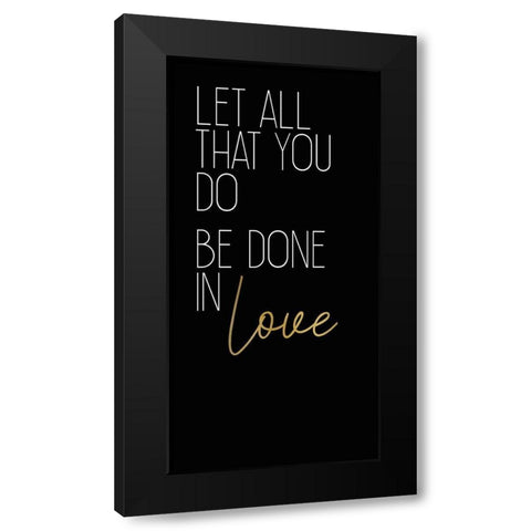 Be Still 2 Black Modern Wood Framed Art Print with Double Matting by Kimberly, Allen