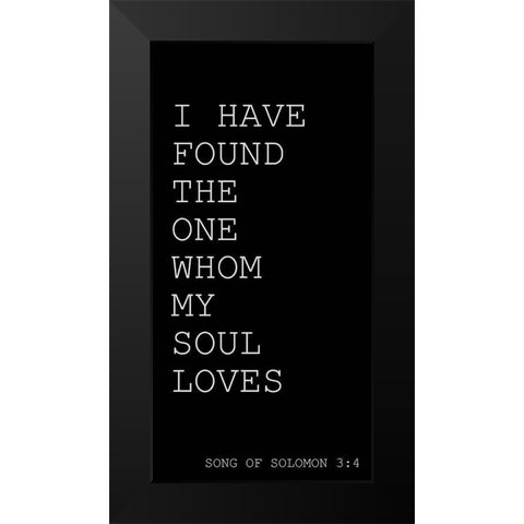 I have Found Black Modern Wood Framed Art Print by Kimberly, Allen
