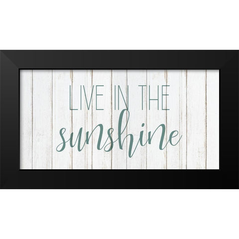 Live in the Sun 2 Black Modern Wood Framed Art Print by Kimberly, Allen