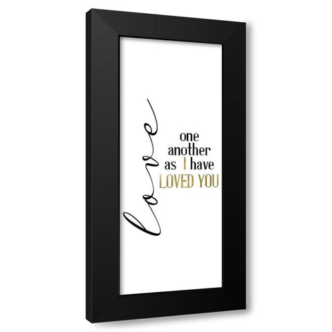 Infinate Love Black Modern Wood Framed Art Print by Allen, Kimberly