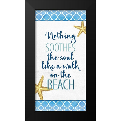 Bayside 9 Black Modern Wood Framed Art Print by Allen, Kimberly