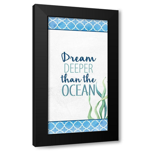 Bayside 10 Black Modern Wood Framed Art Print with Double Matting by Allen, Kimberly