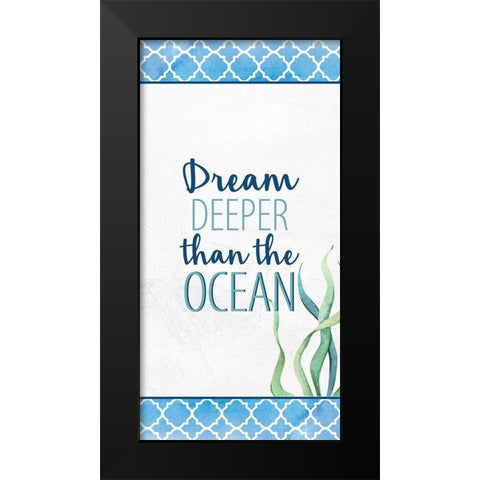Bayside 10 Black Modern Wood Framed Art Print by Allen, Kimberly