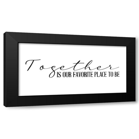 Together Is Black Modern Wood Framed Art Print with Double Matting by Allen, Kimberly