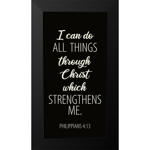 All Things 2 Black Modern Wood Framed Art Print by Allen, Kimberly