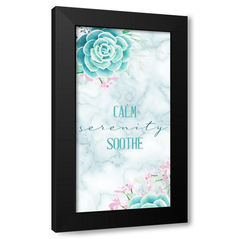 Relax Recharge 6 V2 Black Modern Wood Framed Art Print with Double Matting by Allen, Kimberly