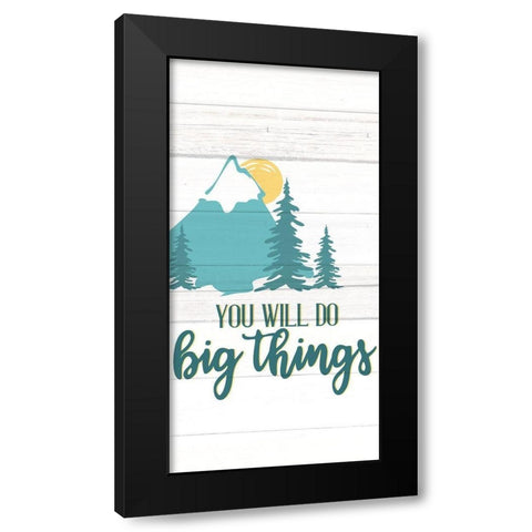 Little Man 6 Black Modern Wood Framed Art Print by Allen, Kimberly