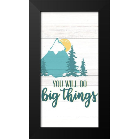 Little Man 6 Black Modern Wood Framed Art Print by Allen, Kimberly
