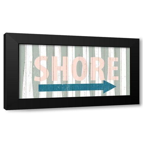 Shore Arrow Black Modern Wood Framed Art Print by Allen, Kimberly