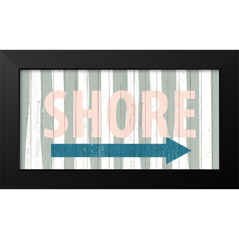 Shore Arrow Black Modern Wood Framed Art Print by Allen, Kimberly