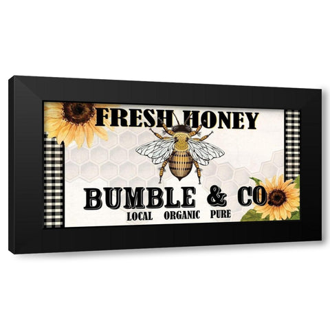 Fresh Honey Black Modern Wood Framed Art Print by Allen, Kimberly