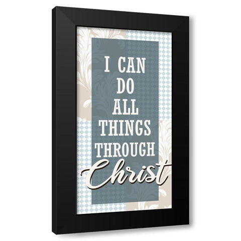 All Things 1 Black Modern Wood Framed Art Print with Double Matting by Allen, Kimberly