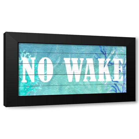 No Wake Black Modern Wood Framed Art Print by Allen, Kimberly