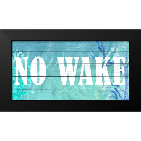 No Wake Black Modern Wood Framed Art Print by Allen, Kimberly