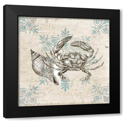 Sea Life C Black Modern Wood Framed Art Print by Allen, Kimberly