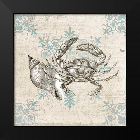 Sea Life C Black Modern Wood Framed Art Print by Allen, Kimberly