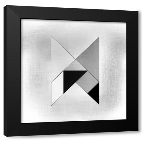 Geo 2 Black Modern Wood Framed Art Print by Allen, Kimberly