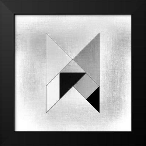 Geo 2 Black Modern Wood Framed Art Print by Allen, Kimberly