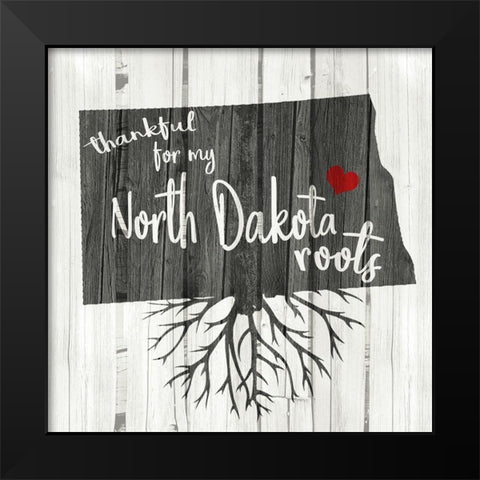ND Roots Black Modern Wood Framed Art Print by Kimberly, Allen