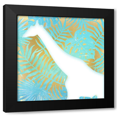 On Jungle Safari 1 Black Modern Wood Framed Art Print with Double Matting by Kimberly, Allen