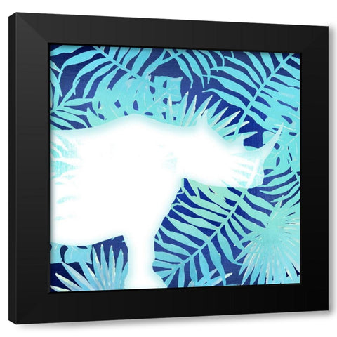On Jungle Safari 2 Black Modern Wood Framed Art Print with Double Matting by Kimberly, Allen