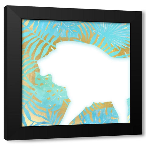 On Jungle Safari 3 Black Modern Wood Framed Art Print by Kimberly, Allen