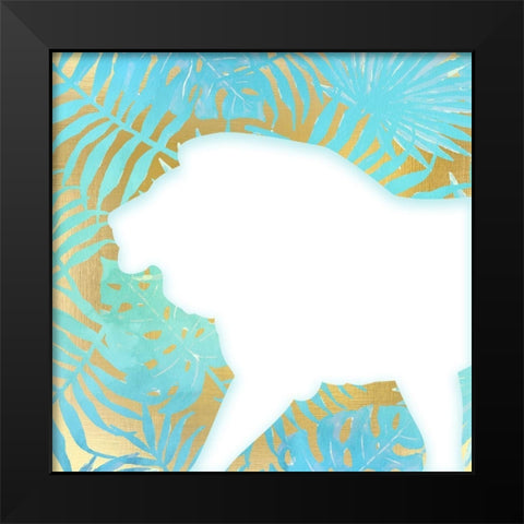 On Jungle Safari 3 Black Modern Wood Framed Art Print by Kimberly, Allen