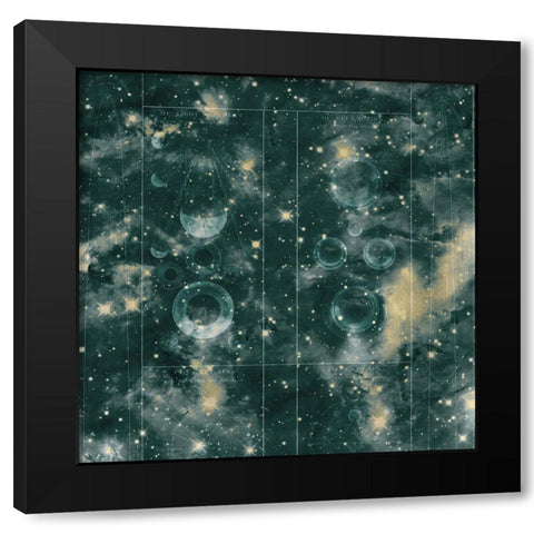 Celestial 4 Black Modern Wood Framed Art Print with Double Matting by Kimberly, Allen