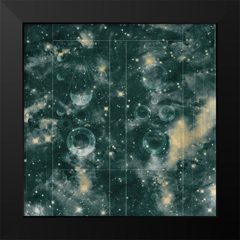 Celestial 4 Black Modern Wood Framed Art Print by Kimberly, Allen