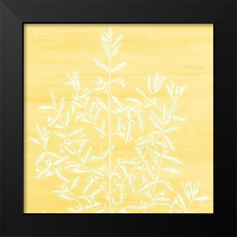 Botanical Bright 2 Black Modern Wood Framed Art Print by Kimberly, Allen