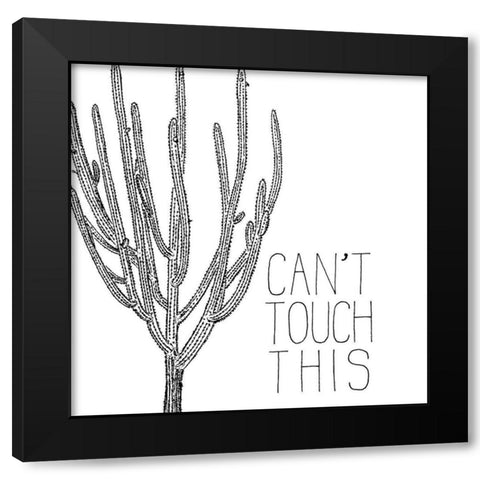 Cant Touch Black Modern Wood Framed Art Print with Double Matting by Kimberly, Allen