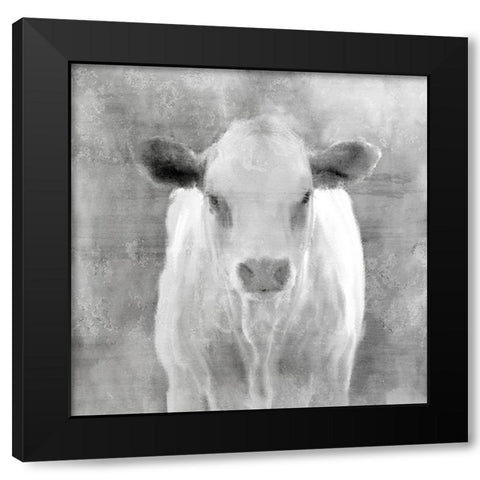 Spring Calf Black Modern Wood Framed Art Print by Kimberly, Allen