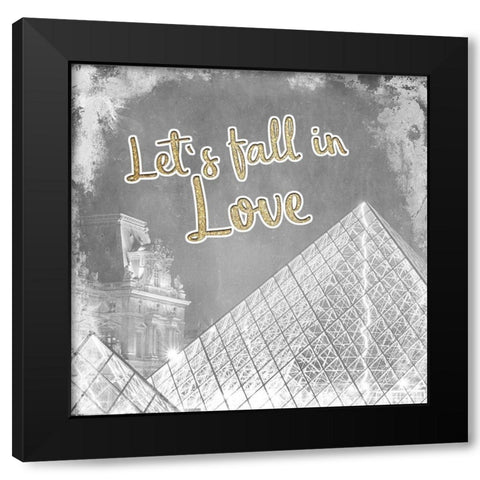 Meet Me in Paris 3 Black Modern Wood Framed Art Print with Double Matting by Kimberly, Allen
