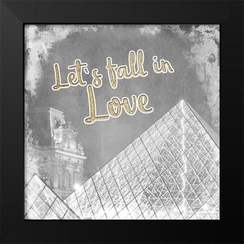Meet Me in Paris 3 Black Modern Wood Framed Art Print by Kimberly, Allen