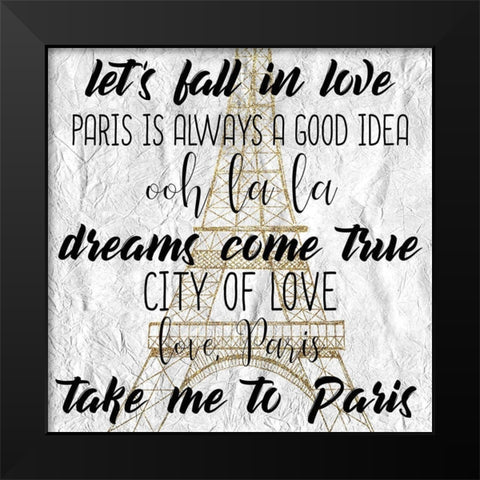 My Dreams 2 Black Modern Wood Framed Art Print by Kimberly, Allen
