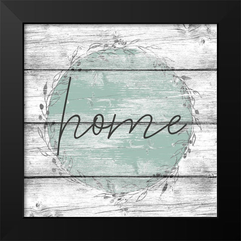 Home Black Modern Wood Framed Art Print by Kimberly, Allen