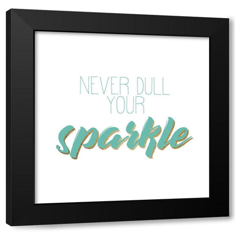 Sparkle and Shine 1 Black Modern Wood Framed Art Print by Kimberly, Allen